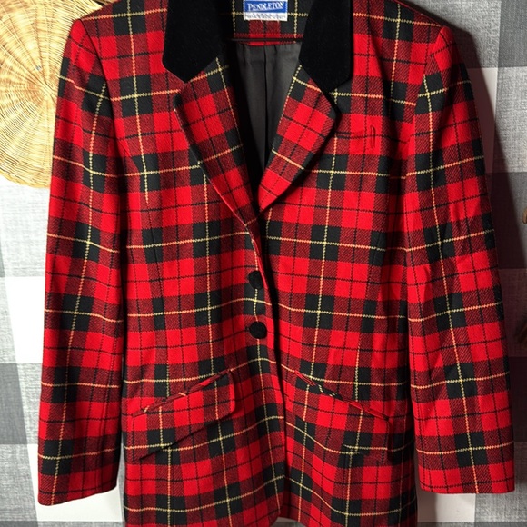 Vtg Pendleton Blazer Holiday - Picture 4 of 9